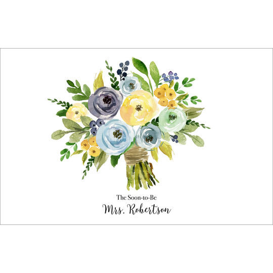 Yellow and Blue Bouquet Placemats